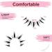 SONAFEEL Manga Lashes | Anime & Cosplay Eyelashes | 13mm Soft Wispy Spiky Lashes | 10 Pairs Clear Band | Korean Japanese Style - Buy Online on GoSupps.com