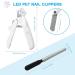 CIICII Dog/Cat Nail Clippers with LED Light Pet Nail Clipper - Dog Nail Trimmer with Built-in Nail File & Extra Dog Nail File for Small Medium Large Breed Dogs & Cats Claw Care Manual Dog Nail Clippers - Buy Online on GoSupps.com