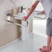 Grab Bars Handle Safety Support Hand Rails Handicap Grab Bars for Bathroom Toilet Flip Up Grab Safety Bars Handrail Bracket Senior Balance - Buy Online on GoSupps.com