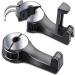 PKKP 2 piece of car headrest hooks tail hooks for car seats with cell phone holder 360 rotatable universal car rear seat headrest holder for bag wallet fabric food silver 2PCs silver