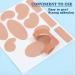 Hsathoac Moleskin Tape for Feet - Blister Prevention Padding - 12 Sheets of Pre-Cut Flannel Adhesive Pads - 132 Pieces of Heel Stickers for Feet Blisters - Buy Online on GoSupps.com