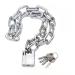 Bike Chain Lock, Cannot Be Cut with Bolt Cutters Or Hand Tools, Premium Case-Hardened Security Chain for Motorcycles, Bike, Generator, Gates ,Outdoor Furniture