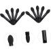 Mikinona 10pcs Makeup Tool Kit Dual Sided Eyeshadow Brush Dual Sides Eyeshadow Applicateur Maquillaje Black - Buy Online on GoSupps.com