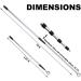 Stainless Telescopic Golf Ball Retriever | 15ft/18ft Extendable Aluminum Alloy - Buy Online on GoSupps.com