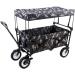Foldable Utility Wagon Collapsible Sports Outdoor Cart with Removable Canopy Tilting Handle for Camping Beach Sporting Events Concerts Shopping - Buy Online on GoSupps.com