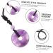 Iwowhero Gemstone Amulet Necklace - Purple Crystal Pendant with Safety Buckle - Chinese Safe Stone Chain - 3x3x1cm - Buy Online on GoSupps.com
