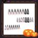 24x Long Coffin False Nails Halloween Skull Wearable French Ballerinas Fake Nails Press On Full Cover Manicure Nail Tips - Buy Online on GoSupps.com