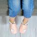 Mejale Soft Leather Slippers for Children 12-18 Months - Rose Papillon | First Steps Shoes - Buy Online on GoSupps.com