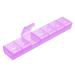 Auvon tablet box 7 days pills 7 days with improved open design medication box German BPA-free portable pills box for medication vitamins fish oil etc. (violet) E-Violet