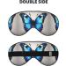Blue Butterfly Print Eye Mask - Double-Sided Soft Light Blocking for Enhanced Sleep Quality - Buy Online on GoSupps.com