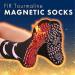 Buy Tourmaline Magnetic Therapy Socks - Self-Heating Unisex Massage Socks in Red | International Shipping - Buy Online on GoSupps.com