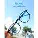 CNLO Blue Light Filter Glasses for Eye Strain Relief Lightweight Men/Women's Computer Glasses in Black - Buy Online on GoSupps.com