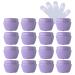 TIANZD 24 Pieces 30ml Empty Plastic Purple Cosmetic Jars with Screw Lid 30g Small Containers Storage Pot for Cosmetic Travel Homemade Cream Gel Lip Balm Salve + 6x Spatula Purple 30ml