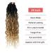 24 Inch Ombre Wavy Goddess Faux Locs Crochet Hair Extensions (6Packs) - #1B/27 - Buy Online on GoSupps.com