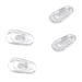 Lodokdre 50 Pairs Silicone Eyeglass Nose Pads Oval Print On