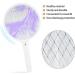 Summer Battery Power Electric Fly Swatter Electric Pest Repeller Bug Zapper Racket Wireless Long Handle Mosquito Killer for Room White - Buy Online on GoSupps.com