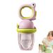 Maseaxi Baby Feeder | Food-Safe Silicone Baby Food Holder & Nibble Feed Dispenser | Healthy Bite Rings for Toddlers & Newborns - Pink - Buy Online on GoSupps.com