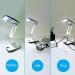 Facesunny Lighted Desk Magnifying Glass Lamp with Light on Stand Led Portable Pocket Magnifier Visor Folding 3X for Reading Hobby - Buy Online on GoSupps.com