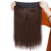 Silk-Co Medium Brown Hair Extensions with Invisible Cord | Smooth Realistic Synthetic Hair Sealing for Women - 50cm - Buy Online on GoSupps.com