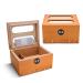 Cigar Humidor with Thermometer and Humidifier Large Cedar Wood Multi-Layer Partition Capacity of About 80 Cigars