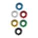 Fomiyes 6st hand -in -handed toy bibs for adult medicine massage children's toys toys stress relief massage rings for the fingers mini massage device tool primary school 2.8*2.8cm as shown