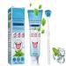 Tongue Scraper Precise Cleaning Brush Kit, Tongue Cleaning Gel Tongue Brush Easy To Use Tongue Scrubber for Men Women, 1 Pc Tongue Cleaning Gel and 1 Pc Tongue Brush 1 x 60g