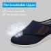 Men's Diabetic Edema Shoes | Lightweight Adjustable Walking Sneakers | Easy On/Off | Wide Width | Support for Swollen Feet | Navy | 3 Pairs of Insoles Included - Buy Online on GoSupps.com