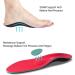 Kelaide Orthopedic Insoles for Plantar Fasciitis & Flat Feet | Comfort Shoes for Men & Women | Red 43-44 - Buy Online on GoSupps.com