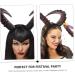 DOITOOL 1pc Devil's Horn Headband Man Hair Accessories Pu Horns - Buy Online on GoSupps.com