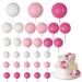 30 PCS Balls Cake Topper DIY Cake Insert Toppers Ball Cake Picks Cupcake Topper for Birthday Party Baby Shower Wedding Cake Decoration(Pink White Hot Pink)