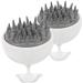 Beavorty 4 pieces Shampoo massage brush shampoo shower brush head supply Travel scalee brush portable shampooing equipment portable scalpats.