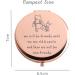 Dyukonirty Friendship Rose Gold Compact Mirror - Perfect Mother's Day, Christmas & Graduation Gift for Women - Buy Online on GoSupps.com