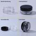 100 PCS Clear 3ml Mini Cream Cans with Screw Caps Spatulas & Stickers for Cosmetics Lotion Nail Art & Lip Balm International Shipping Available - Buy Online on GoSupps.com