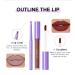 GL-Turelifes 2Pcs Matte Lip Liner & Lip Gloss Kit for Halloween Cosplay - Long-Lasting Vampire Lipstick Set in White, Green, Black & Purple (3 Blue) - Buy Online on GoSupps.com