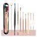 KXDFDC Ear Cleaner Kits Stainless Steel Earpick Wax Remover Curette Feather Ear Cleaner Spoon Spiral 1 D
