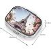 Paris Eiffel Tower Flower Print Small Pill Case | 2 Compartment Travel Pill Organizer | Cute Pill Box for Purse & Gifts - Buy Online on GoSupps.com