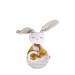 kikadu natural rubber teething ring rabbit - baby toy made from 100% GOTS-certified organic cotton