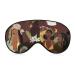LynaRei Sleeping Mask Abstract Black Girls Women Sleep Eye Mask Blindfold with Adjustable Strap Soft Eye Cover for Blocking Out Lights Style-7