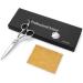 PURPLEBIRD 6 Inch Hairdressing Scissors - Professional Barber Shears with Ball Bearing Tension System - Japanese Stainless Steel - for Men, Women, and Kids - Silver Straight Design - Buy Online on GoSupps.com