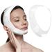 Dimeho Reusable V Line Mask Soft Sleeping Face Strap Adjustable Hydrating Chin Tape Breathable V Sagging Face Mask Comfortable Chin Strap for Women Men Work Read Sleep or Watch TV(White)
