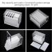 Best Eyelash Case | Clear Storage Box for Fake Eyelashes | 5-Layer Makeup Organizer & Adhesive Holder - Buy Online on GoSupps.com