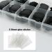 240pc Kids Short Coffin Matte Black Press-On Nails - Full Cover Ballerina False Nails for Girls with Adhesive Tabs - Buy Online on GoSupps.com
