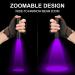 ULTRAFIRE UV Torch 395-405nm Blacklight Ultraviolet Light Single Mode Zoomable UV Flashlight for Pet Stains Urine Resin Curing Currency Scorpion - Buy Online on GoSupps.com