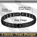 Vicmag Double Row Magnetic Bracelet for Women - Titanium Steel, Adjustable with Removal Tool, Gift Box Included (Black) - Buy Online on GoSupps.com