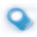 Silicone ring (adapter) for pacifier chains baby blue (11)