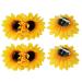 6Pcs Sunflower Hair Alligator Clips Hair Pins Hair Clamp Barrettes Wedding Bridal Hair Styling Accessories for Women Girls Hawaiian Beach Vacation Party Holiday Decoration