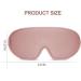 Layhou 3D Sleeping Eye Mask - Soft and Comfortable - Ideal for Travel and Lunch Breaks - Rose Gold - Buy Online on GoSupps.com