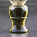 Pure Black Badger Hair Shaving Brush - Men's Imitation Horn Handle | Premium Shaving Experience - Buy Online on GoSupps.com