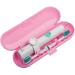 Nincha Portable Electric Toothbrush Travel Case for Philips Sonicare Series-Durable Environmentally Friendly Breathable Food-Safe Plastic Material(Pink)