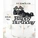 AHAORAY Race Car Cake Topper - Black Glitter Race Car Birthday Cake Decorations - Car Themed Happy Birthday Party Cake Decorations Photo Booth Props - Buy Online on GoSupps.com